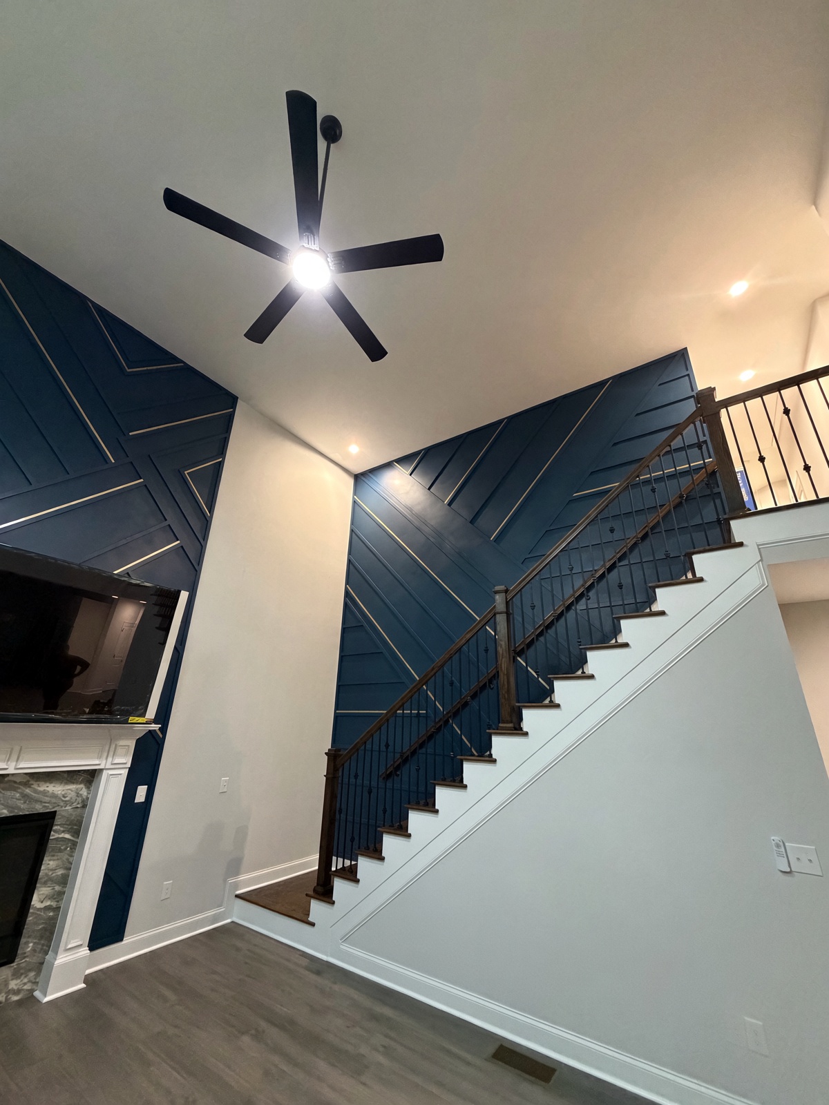 Stair Hall Accent Wall in Dacula